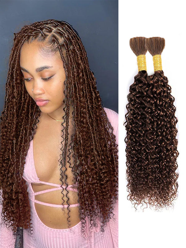 Flash Sale | Curly Wave Braid Hair Bulk 100% Human Hair Extensions Bulk for Braiding 100g