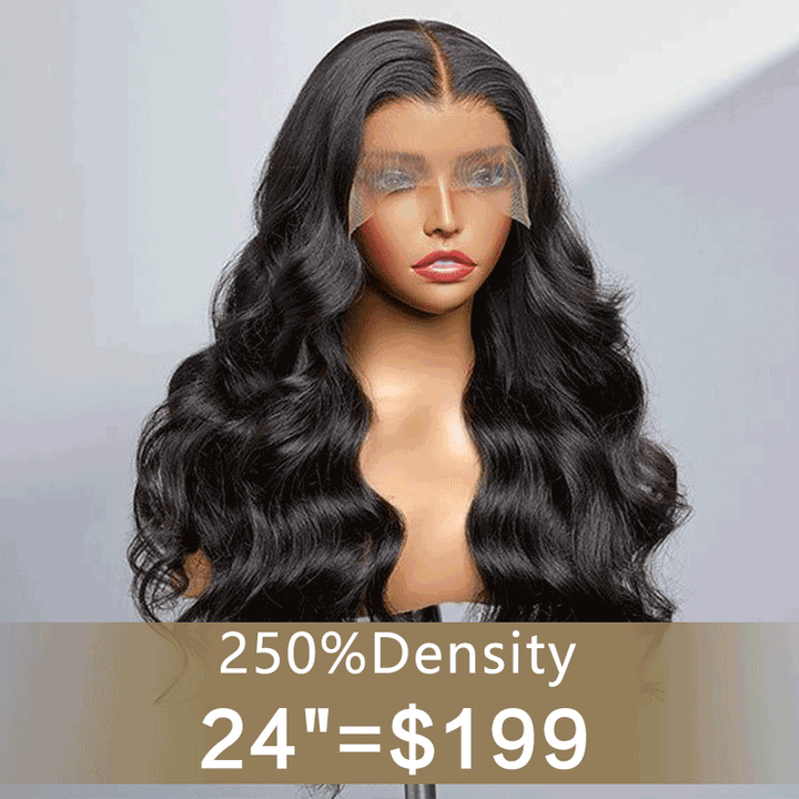 250% High Density Beyonce Inspired #T1B/4/27 13x6 Full Lace Frontal Wigs Body Wave Human Hair Wigs