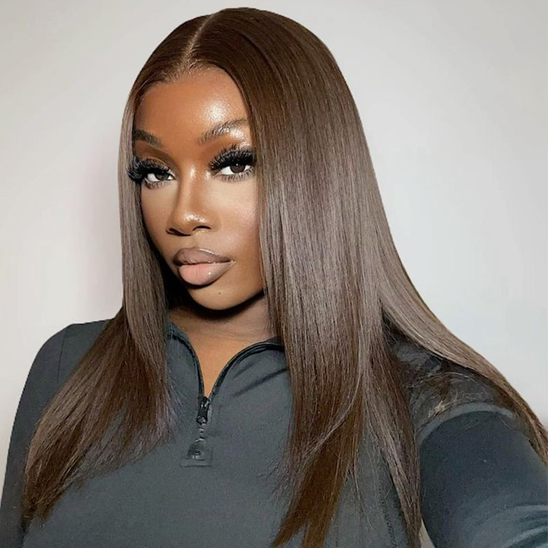 #2 Dark Brown 13x6 Full Lace Frontal Wig