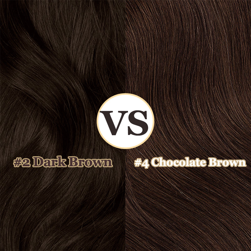 #2 Dark Brown VS #4 Chocolate Brown