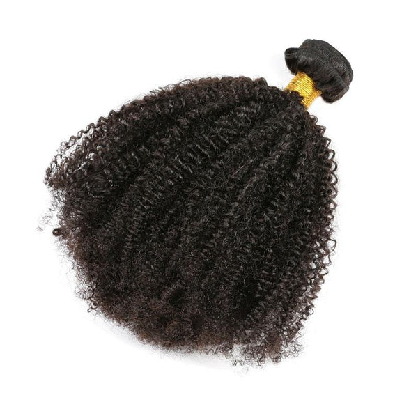 Extensions de cheveux afro crépus bouclés pour textures 4b et 4a | Extensions de cheveux naturels avec closure/frontal