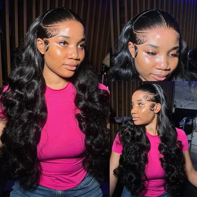 Flash Sale 16-34 Inches Body Wave 13x6 Full Lace Frontal Human Hair Wig