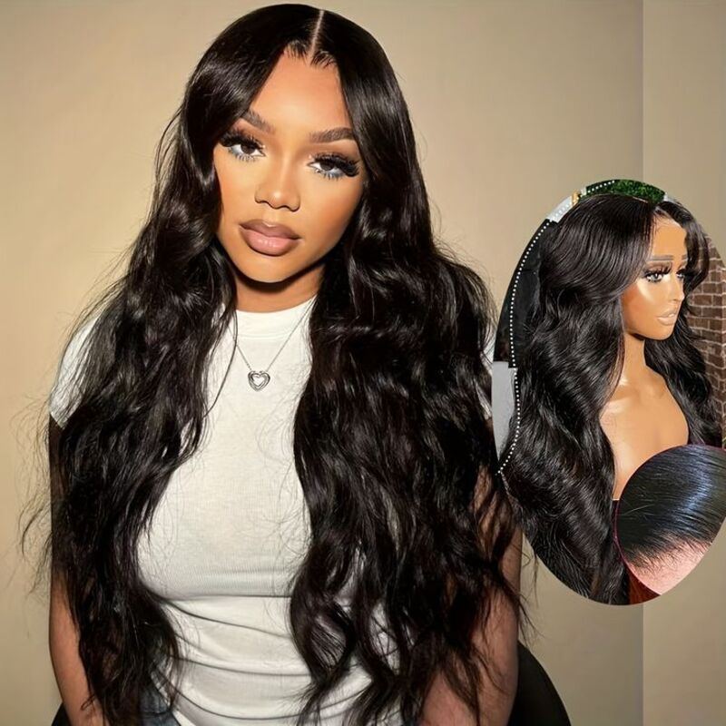 Glueless 7x6 Wig 16"-34" Loose Body Wave 13x6 Full Lace Frontal Wig