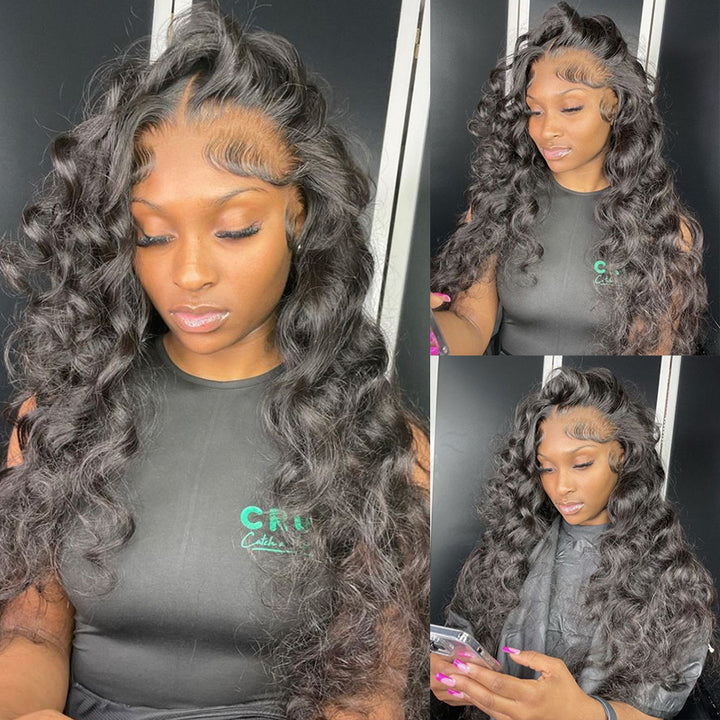 Glueless 7x6 Wig 16"-34" Loose Wave 13x6 Full Lace Frontal Wig