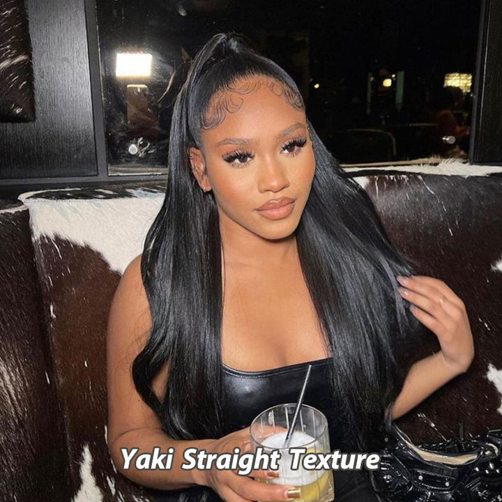 Glueless 7x6 Kinky Straight 13x6 Full Lace Frontal Wig 100% Human Hair