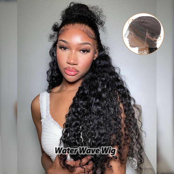 Invisi-Strap Snug Fit 360 Lace Frontal Wig Natural Black Human Hair Wig