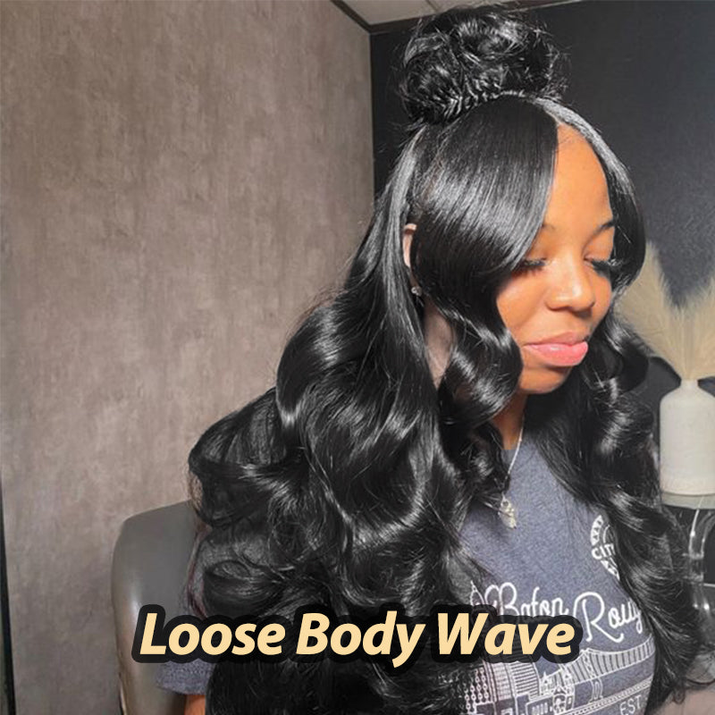 Invisi-Strap Snug Fit #1 Jet Black 360 Lace Frontal Human Hair Wig