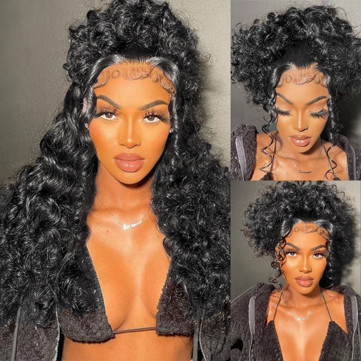 Invisi-Strap Snug Fit #1 Jet Black 360 Lace Frontal Human Hair Wig