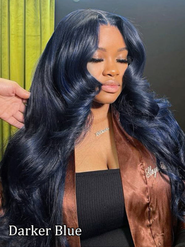 Midnight Blue Body Wave 7x6/13x6 FULL Lace Frontal Human Hair Wigs