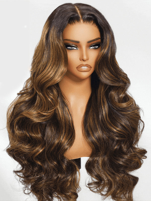Real HD Lace | Glueless FB30 Balayage Tiny Knots 7x6/13x6 HD Lace Wig Super Natural Hairline