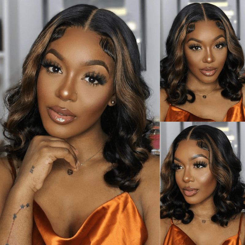 Glueless Flexi-Fit Drawstring Wig Loose Deep Wave Colored  7x6/13x6 Lace Human Hair Wig