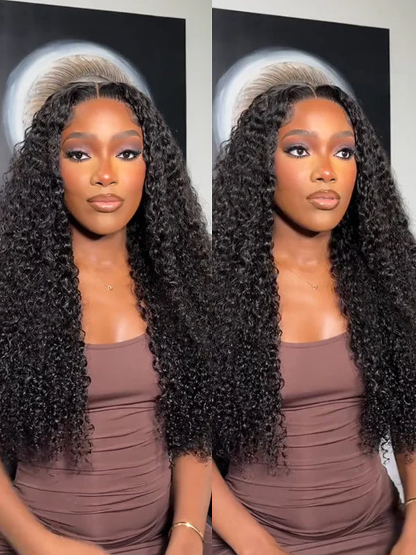 Raw Hair | Curly Wave Bundles Deal 100% Raw Virgin Human Hair With HD Closure & Frontal