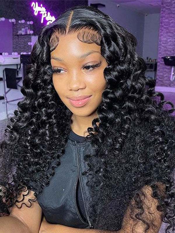 Raw Hair | Loose Deep Wave Bundles Deal 100% Raw Virgin Human Hair With HD Closure & Frontal