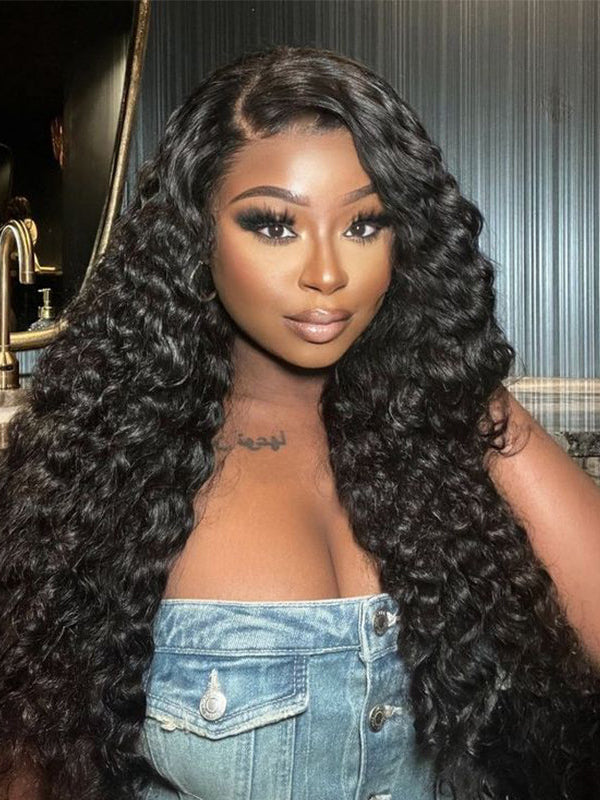 Raw Hair | Water Wave Bundles Deal 100% Raw Virgin Human Hair With HD Closure & Frontal