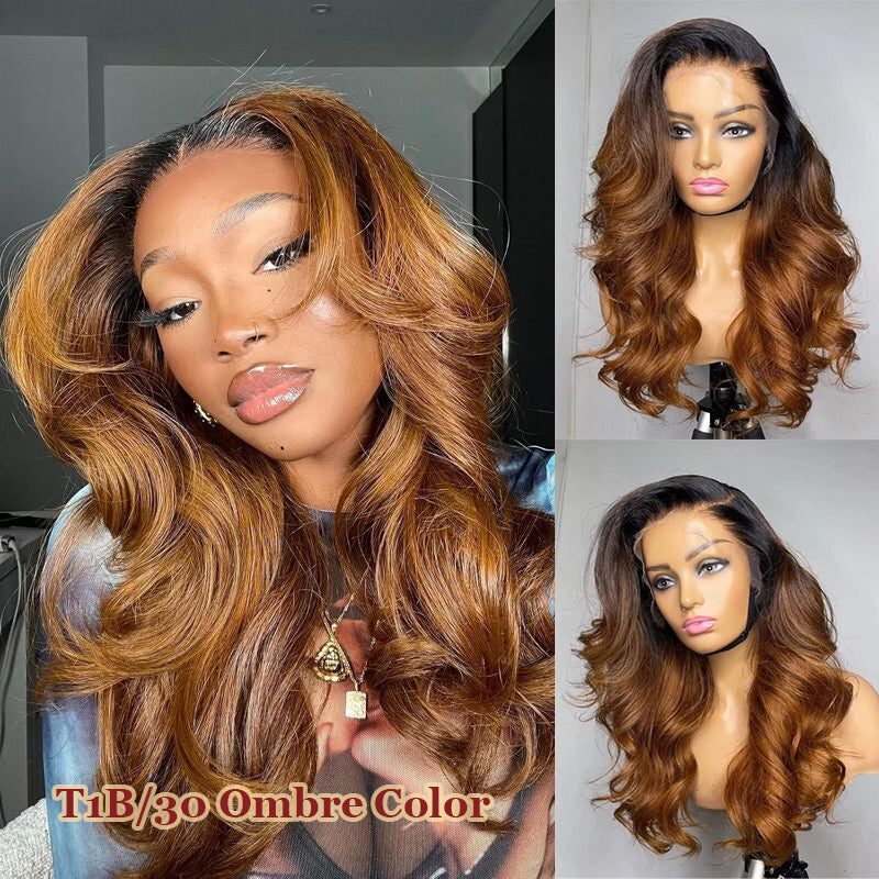 #T1B/30 Ombre 13x6 FULL Lace Frontal Wig