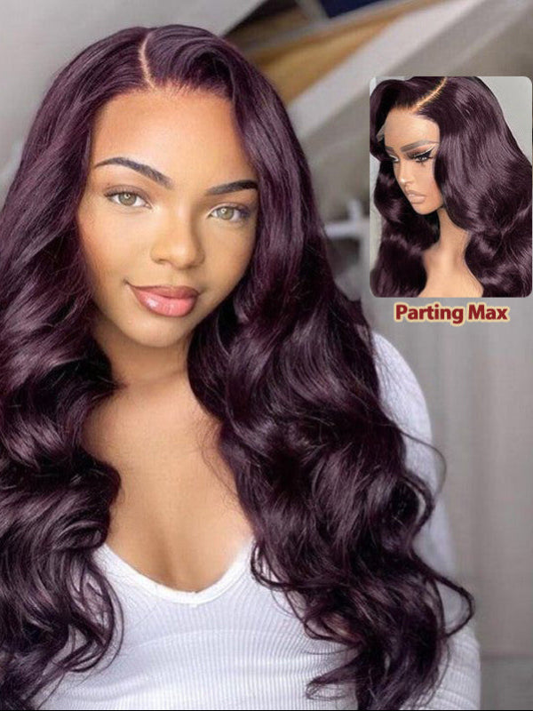 Midnight Purple 13x6 FULL Lace Frontal Wig Colored Human Hair Wigs