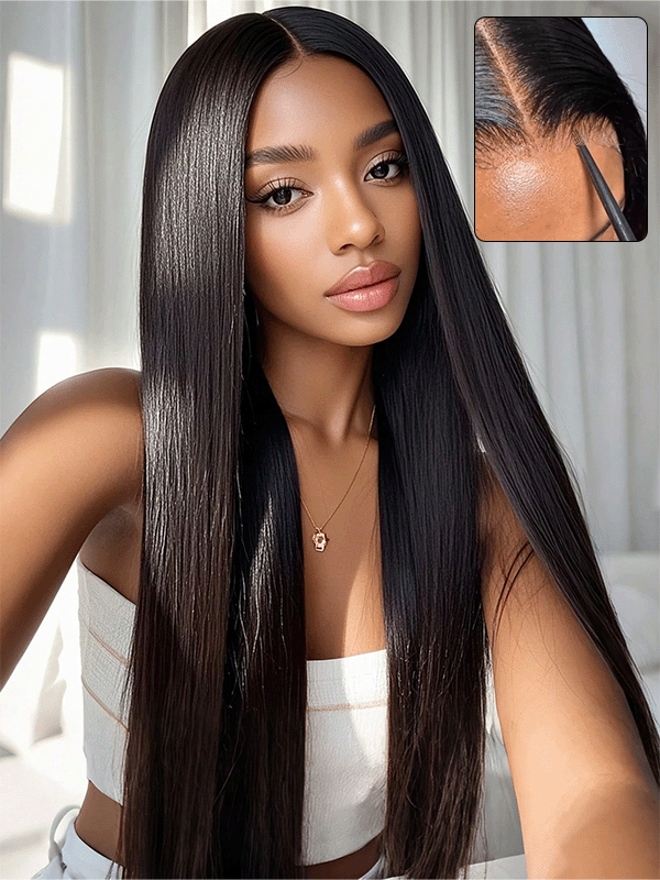 Real HD Lace | Glueless Silky Straight 7x6/13x6 Tiny Knots Wig With Super Natural Hairline