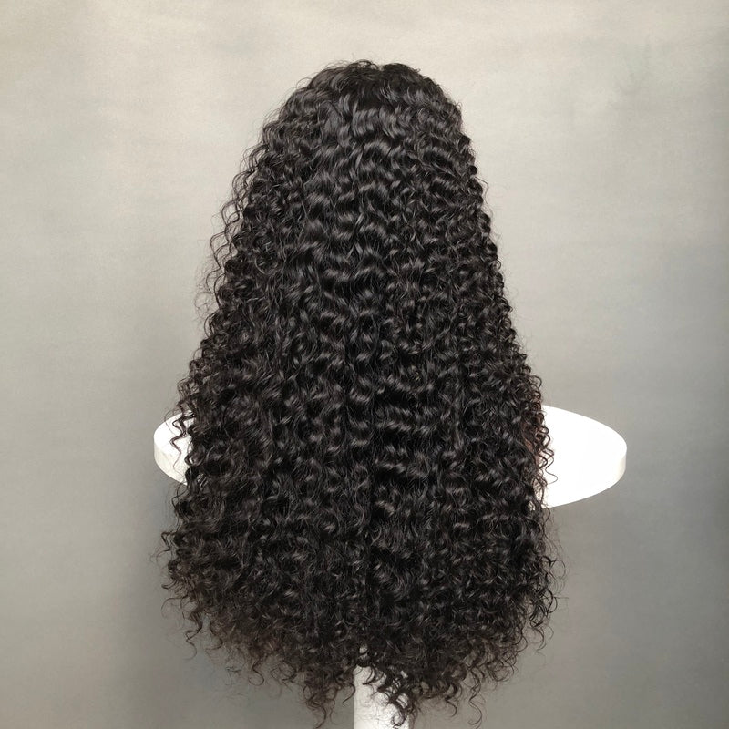 Perruque Lace Front Super Double Drawn | Perruque Deep Wave 13x6, densité 250 %, cheveux vierges bruts