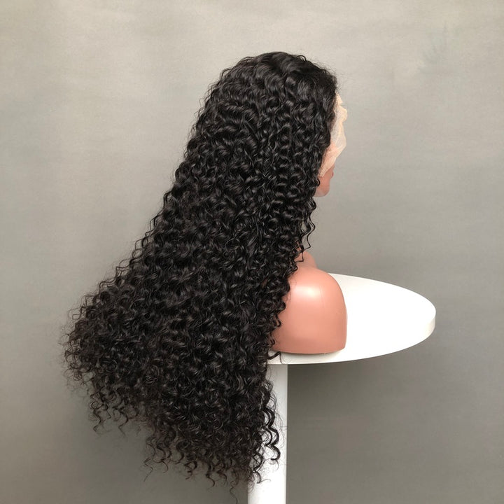 Perruque Lace Front Super Double Drawn | Perruque Deep Wave 13x6, densité 250 %, cheveux vierges bruts