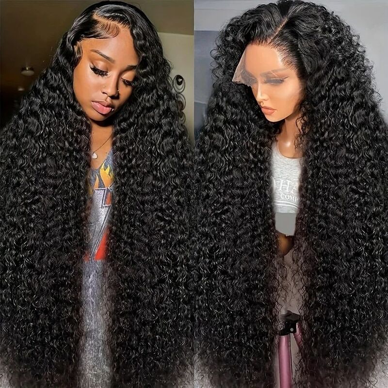 Perruque Lace Front Super Double Drawn | Perruque Deep Wave 13x6, densité 250 %, cheveux vierges bruts