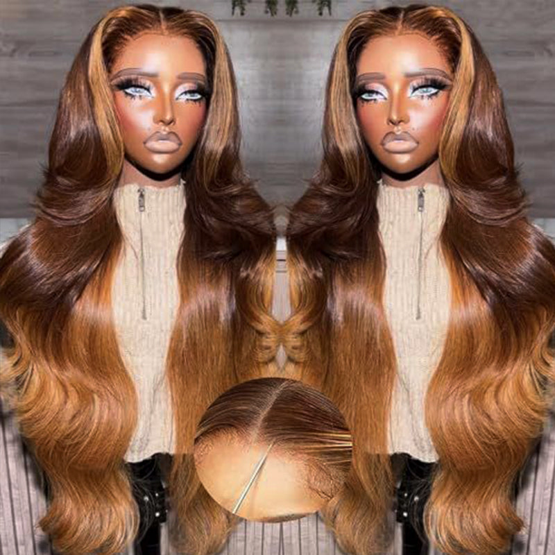 Wear & Go | Ombre Glueless 7x6/13x6 Loose Body Wave Pre-Bleached Lace Wigs