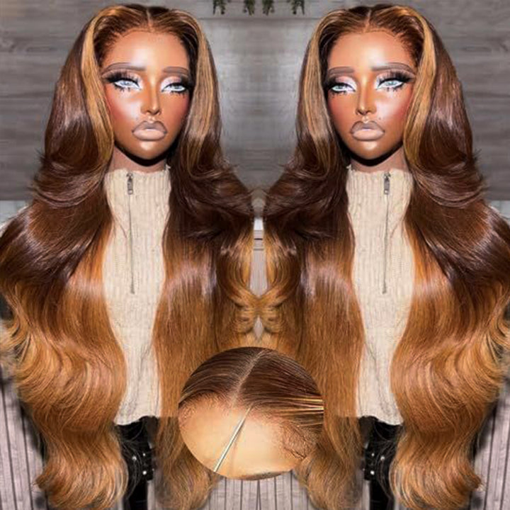 Wear & Go | Ombre Glueless 7x6/13x6 Loose Body Wave Pre-Bleached Lace Wigs