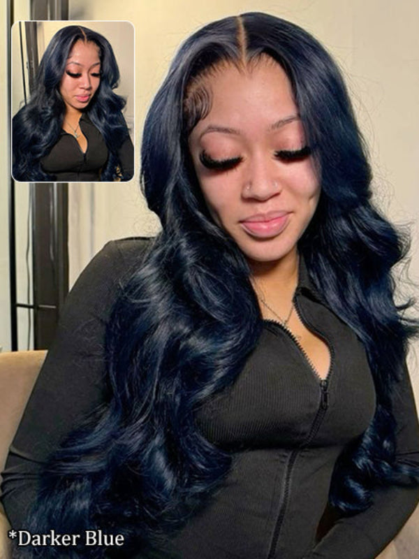 Midnight Blue Body Wave 7x6/13x6 FULL Lace Frontal Human Hair Wigs