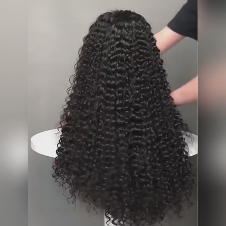 Perruque Lace Front Super Double Drawn | Perruque Deep Wave 13x6, densité 250 %, cheveux vierges bruts