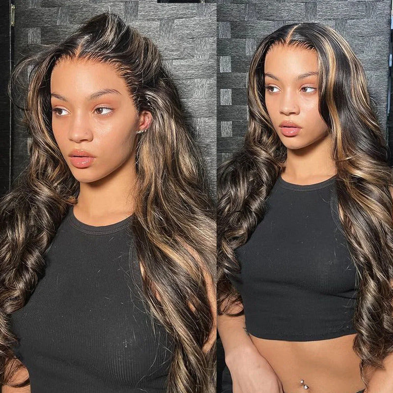 Wear & Go | FB27 Balayage Glueless 7x6/13x6 Body Wave Pre-Bleached Lace Wig