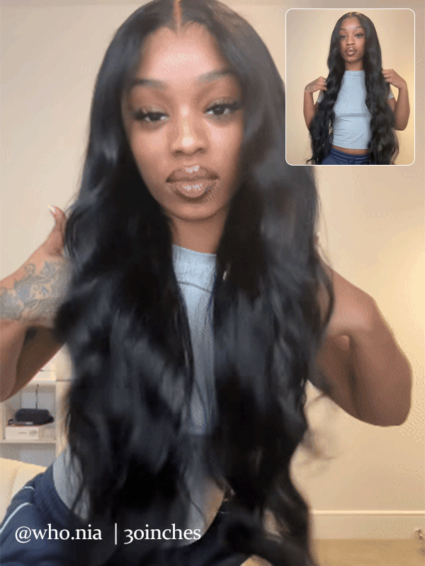 #1 Jet Black Body Wave /Loose Deep 7x6/13x6 FULL Lace Frontal Human Hair Wig