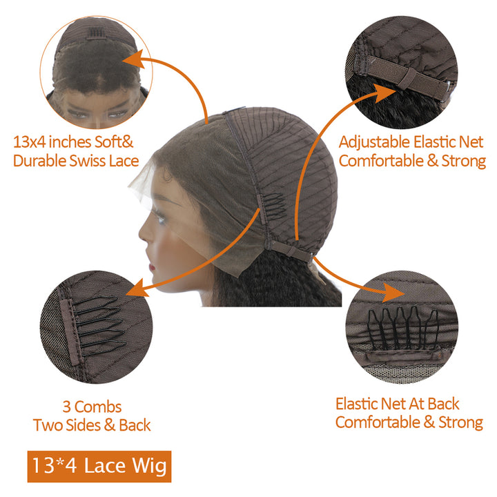 Colored Deep Wave 13×4 Lace Frontal Wig