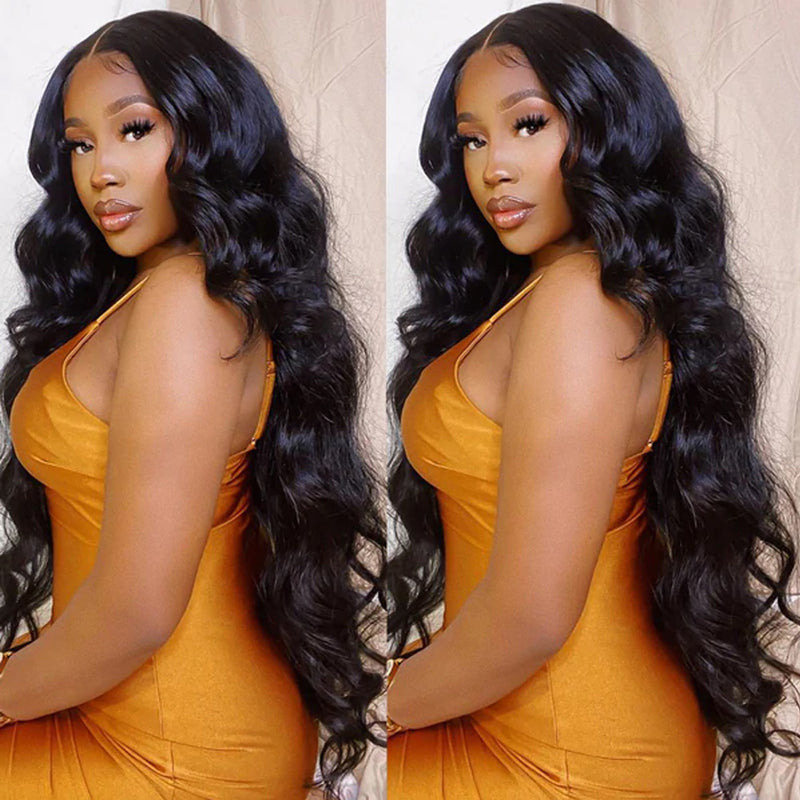 40 Inch Long Body Wave HD Transparent Lace Wig 100% Virgin Human Hair Wig