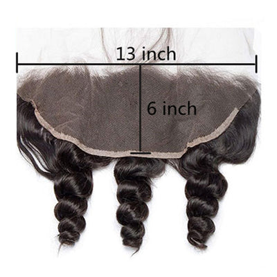13x4/13x6 Loose Wave Lace Frontal Ear To Ear Virgin Human Hair Lace Frontal