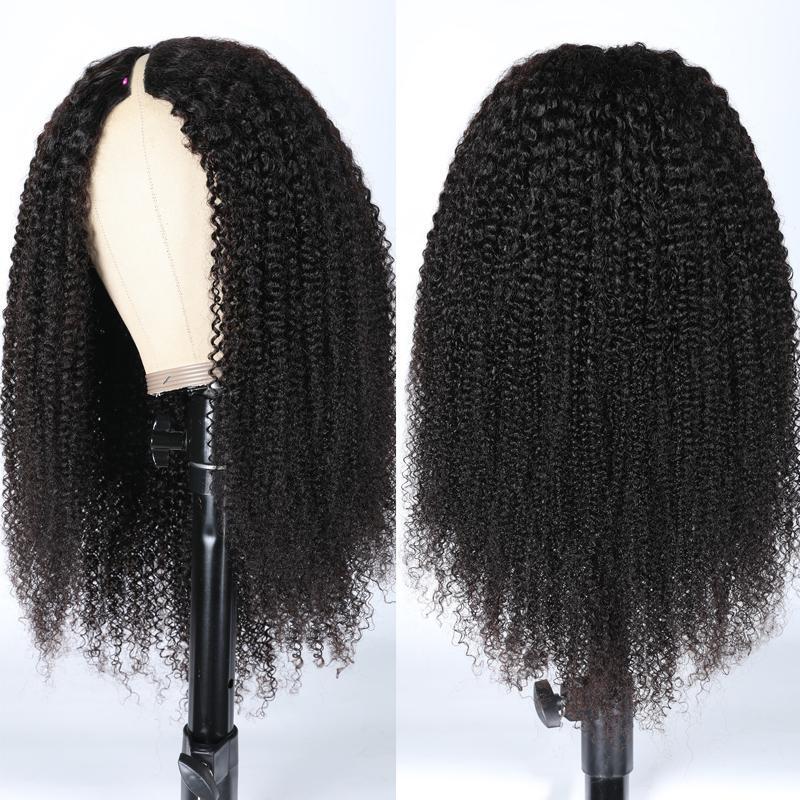 Kinky Curly V Part Wig No Leave Out CheetahBeauty Upgraded U Part Wig