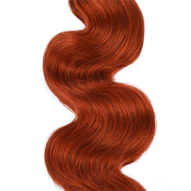 Orange Ginger Body Wave Bundles Deal 100% Virgin Human Hair Extension