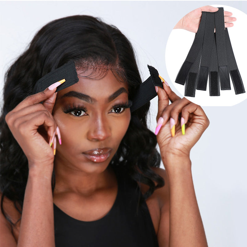 Black Elastic Band For Wigs To Melt Lace Adjustable Wig Band For Edges