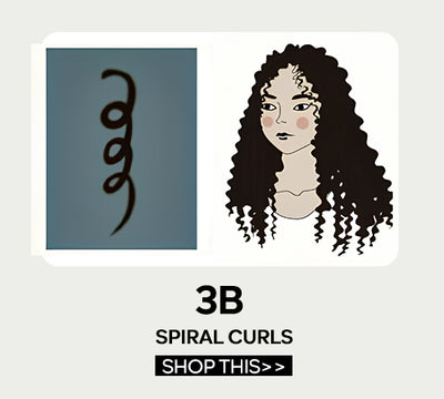 3B Spriral Curl Wigs