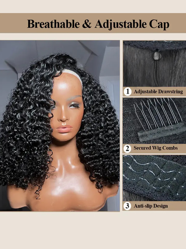 Insta Wig Burmese Curl 3 IN 1 Half Wig Glueless Flexi-Fit Drawstring Wig