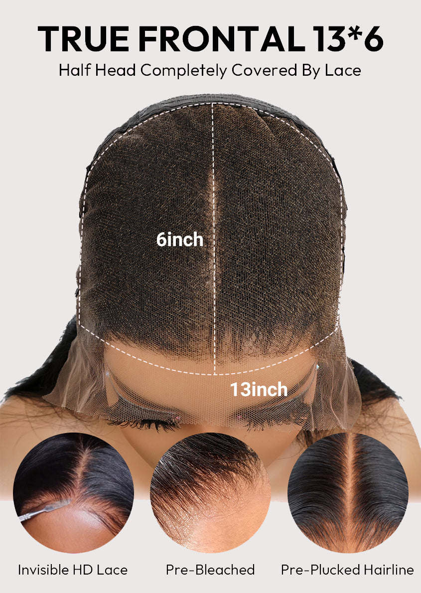 Burmese Curly Glueless Flexi-Fit Drawstring Wig 7x6/13x6 Lace Human Hair Wig
