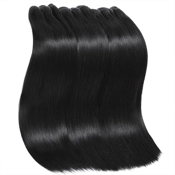 15A | Straight Double Drawn Raw Human Hair Bundles, Triple Lifespan