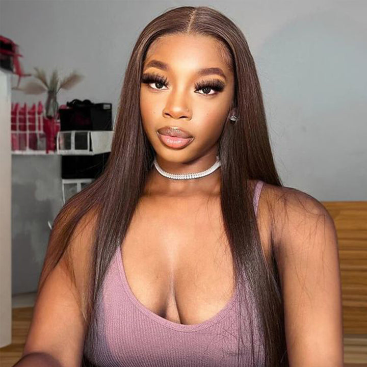 #2 Dark Brown 13x6 Full Lace Frontal Wig