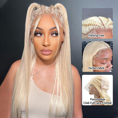 Flash Sale | bigekane Recommend #613 Blonde Straight 13x6 Upgraded Full Lace Wig No Code Needed