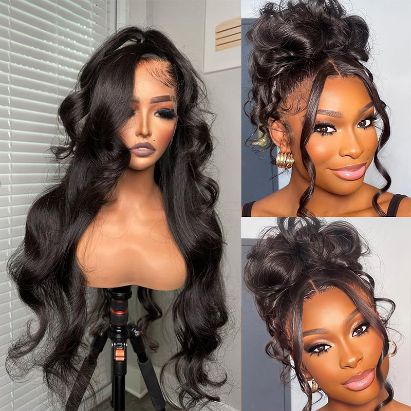 360 Full Lace Frontal Wig Human Hair Body Wave Pre-plucked Tranparent Lace Wigs