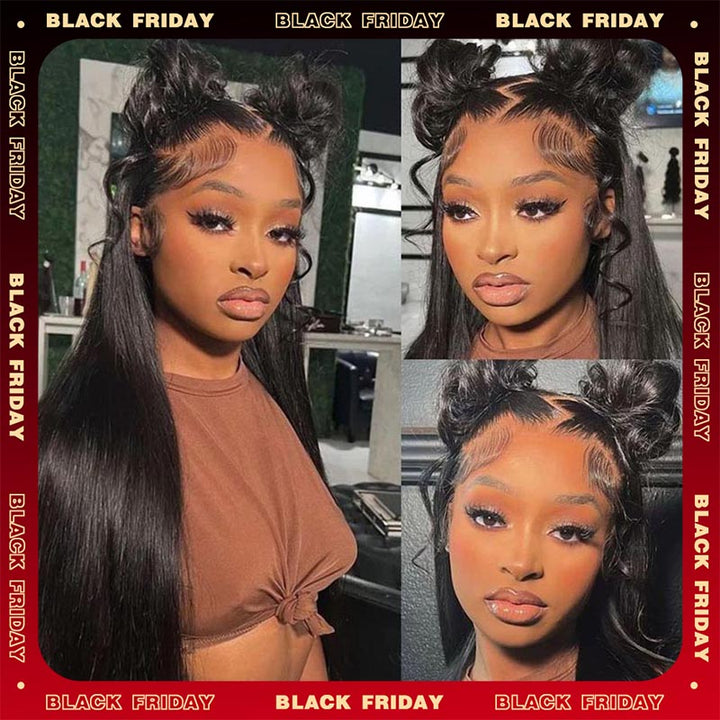 Crazy Sale | 16-34inches Silky Straight 13x6 Full Lace Frontal Wig No Code Needed