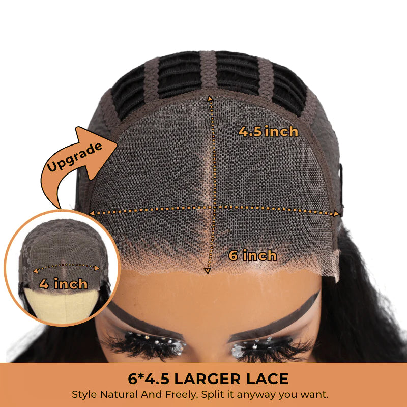 Wear & Go | 6x4.5 / 4x4 Transparent Lace Wig Straight Glueless Wig With Breathable Cap Air Wig