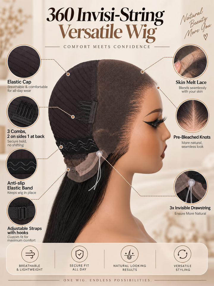 4c Curly Edge Burmese Curly 360 Full Lace Frontal Wigs With Snug Fit Invisi-Strap