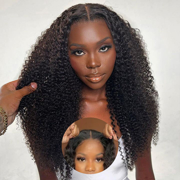 Wear & Go | 6x4.5 Glueless Wig Deep Wave / Water Wave / Curly Wave Quick & Easy Glueless Lace Wig With Breathable Cap Air Wig