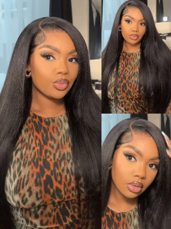 Raw Hair | Kinky Straight Bundles Deal 100% Raw Virgin Human Hair With HD Closure & Frontal