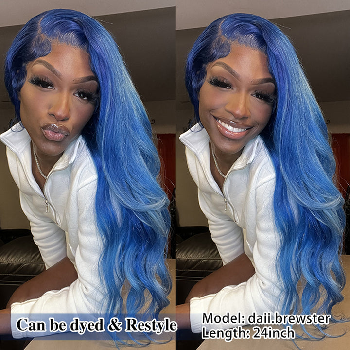 #613 Blonde 13x6 Straight HD Transparent Lace Wig Dyed & Restyled by Model.