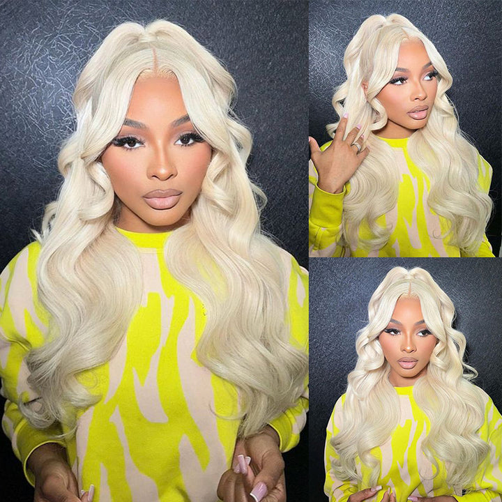 #613 Blonde Upgraded 13x6 Full Fronta lBody Wave Lace Wig 100% Human Virgin Hair